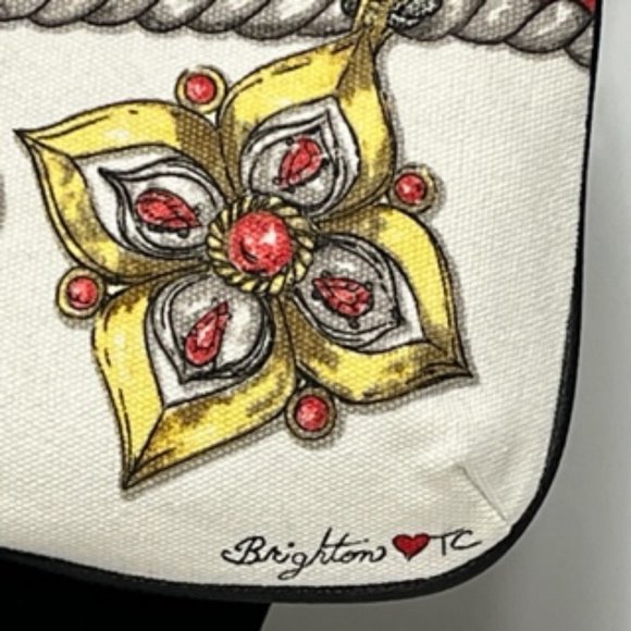 BRIGHTON "Love" Glitter & Go Crossbody Pouch NWT - Picture 6 of 16